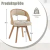 Ensemble de deux chaises de salle à manger pivotantes, Voir les images du produit 6
