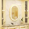 Vrygle Miroir Ovale avec Éclairage : Miroir LED 80x50 cm, Voir les images du produit 1