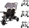 Babyshoppen súrodenecká trojkolka Hip Hop, rukoväť na Náhľad obrázku produktu 1