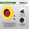 Schubkarrenrad Vollgummi 4.00-8 / 4.80 mit Achse 200 Kg Produktbild-Vorschau 2
