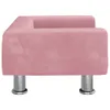 vidaXL Hundebett Rosa 50x40x26,5 cm Samt -  Hundebetten Produktbild-Vorschau 5