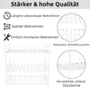 Sweiko Schweres Dreifach-Rahmenbett mit eingebauter Leiter Produktbild-Vorschau 8