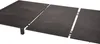 A close-up, angled view of a dark gray, extendable table with three sections visible against a white background. Produktbild-Vorschau