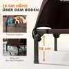 PawHut Hundeliege Outdoor mit Dach, Erhöhtes Hundebett für Produktbild-Vorschau 5