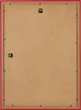 The back of a red picture frame with hanging hardware. Produktbild-Vorschau