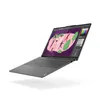 A gray laptop is shown floating against a white background, with its screen displaying a colorful illustration. Produktbild-Vorschau