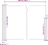 vidaXL Tenda laterale estensibile Beige 180x600 cm Anteprima dell’immagine prodotto 8