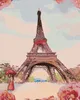 Zuty - Malen nach Zahlen - EIFFELTURM MIT ROSEN, 40x50 cm, Produktbild-Vorschau 1