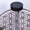 LED Solarleuchte, Lebensblume, silber-antik, rund, H 41 cm Produktbild-Vorschau 8