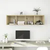 The Living Store TV-Wandschrank Sonoma-Eiche 37x37x142,5 cm Produktbild-Vorschau 8
