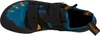 Kletterschuh Tarantula von La Sportiva in Blau und Schwarz mit orangen Akzenten und Klettverschluss. Produktbild-Vorschau