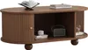 Sweiko 100 x 50 x 40 cm Table basse en noyer avec espace de Voir les images du produit 10