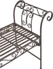 A close-up view of a metal garden bench. Anteprima dell’immagine prodotto