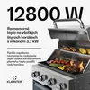 Klarstein WaldChef plynový gril 50 mbar - 4-horákový BBQ Náhľad obrázku produktu 7