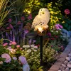 Solar LED Gartenstecker Deko Solarleuchte beleuchtet Eule Produktbild-Vorschau