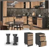 Küchenunterschrank Vicco R-Line Goldkraft Eiche 40 cm Produktbild-Vorschau 3