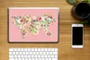 MuchoWow® Laptop Aufkleber Sticker Cover Weltkarte - Rosen Produktbild-Vorschau 2