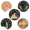 Weihnachtsaufkleber SET 5 x 24 weihnachtliche Sticker 4 cm Produktbild-Vorschau 1