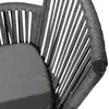 Gartenstuhl AFUERA 6er Set, schwarz/grau - Balkonstühle mit Produktbild-Vorschau 6