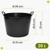 Garronda Flexibler Kunststoffkübel 4-Pack  26 L für Garten, Produktbild-Vorschau 2