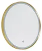 Badezimmerspiegel Gold 50 cm inkl  LED 3 Stufen Dimmbar mit Produktbild-Vorschau 8