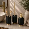 Tendance Toilettenburste Elba - schwarz/gold - H 38 x T 10 Produktbild-Vorschau 6