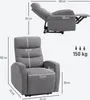 Verstellbarer Relaxsessel mit Fußstütze, Moderner Produktbild-Vorschau 3