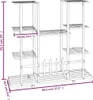 vidaXL Stojan na květiny s kolečky 94,5x24,5x91,5 cm Černá Náhled obrázku produktu 7