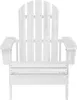 vidaXL Chaise de jardin en bois blanc Voir les images du produit 1