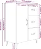 The Living Store Sideboard Grau Sonoma 69,5x34x90 cm Produktbild-Vorschau 11
