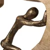 Skulptur Push and Work 29 x 28 cm Black Gold Mangoholz Alu Produktbild-Vorschau 12