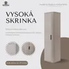 RODAN | Kúpeľňová Skrinka - 139 CM - Béžová Matná - MDF - Náhľad obrázku produktu 2