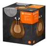 The image shows the packaging of a Ledvance Vintage 1906 Cone glass lamp in orange. Produktbild-Vorschau