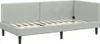 vidaXL Struttura letto ad angolo con testiera grigio chiaro Anteprima dell’immagine prodotto 4