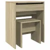 vidaXL Toaletní stolek s taburetem Sonoma dub 60x40x113,5 Náhled obrázku produktu 1