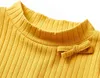 vidaXL Kinder-Langarmshirt Rippstrick Dunkelocker 104 Produktbild-Vorschau 2