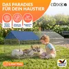 CADOCA® Freilaufgehege 180x75x75cm Sonnenschutz Auslauf Produktbild-Vorschau 3