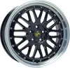 A single black and silver car wheel is shown against a white background. Produktbild-Vorschau