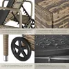 tectake Rattan Sonnenliege mit Rollen - Hochwertiges Produktbild-Vorschau 4