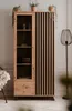 Stauraumvitrine "Madem" Vitrinenschrank in Eiche Artisan 92 Produktbild-Vorschau 2