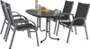 Gartentisch - Grau - Mecalit - Metallgestell - 140 x 90 cm Produktbild-Vorschau 9