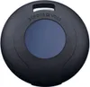 A black round electronic device with a blue circular inset and the brand name "SimonsVoss" printed on it. Produktbild-Vorschau