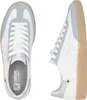 A pair of white and gray Rieker sneakers shown from the top and side. Voir les images du produit