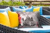 MuchoWow® Outdoor Kissen - Malerei - Architektur - Baum - Produktbild-Vorschau 4