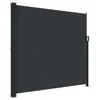 vidaXL Bočná výsuvná markíza čierna 180x300 cm Náhľad obrázku produktu 1