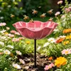 1 Stuick,Vogeltränke Blume aus Metall,Handgefertigter Produktbild-Vorschau 3