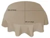 Tischdecke oval beige natur 160x260 cm Leinenoptik Produktbild-Vorschau 4