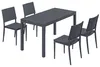 Gartenmöbel Set Sitzgruppe 5-teilig Breiter Tisch mit 4 Produktbild-Vorschau 1