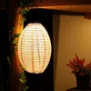 Lanterna tessile solare a LED ovale sabbia - 32 cm - Anteprima dell’immagine prodotto 6