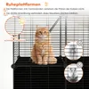 COSTWAY 74x47x110 cm Gabbia per gatti a 3 livelli, recinto Anteprima dell’immagine prodotto 6